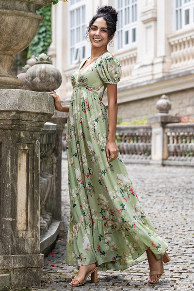 white christmas dresses Wedtrend Women Green Large Flower Wedding Guest Dress with Short Sleeves A Line V Neck Chiffon Long Bridesmaid Dress, Green Large Flower / US16W white christmas dresses Wedtrend Women Green Large Flower Wedding Guest Dress with Short Sleeves A Line V Neck Chiffon Long Bridesmaid Dress, Green Large Flower / US16W