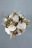 Free-Form Silk Flower Bridal Bouquets