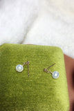 Freshwater Pearl Stud Earrings Vintage Wedding Party Jewelry