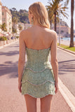 Sweetheart Bodycon Blue Homecoming Dress with Beading