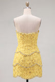 Sweetheart Bodycon Blue Homecoming Dress with Beading