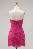 Sweetheart Bodycon Blue Homecoming Dress with Beading