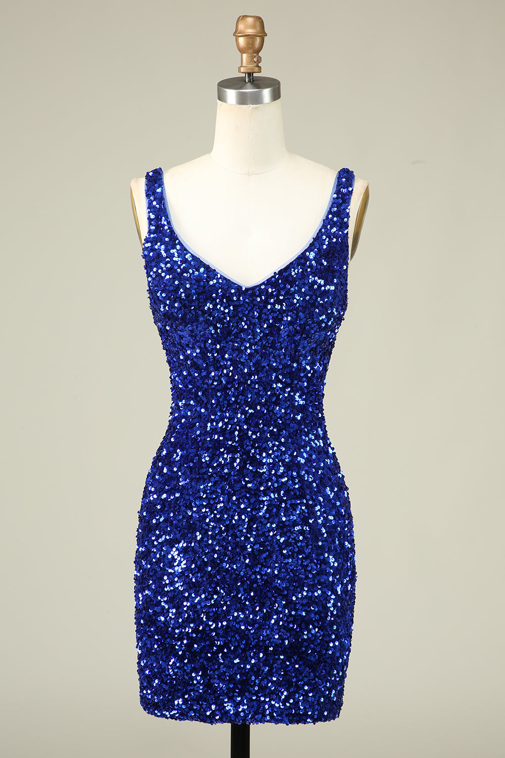 Wedtrend Women Fitted Homecoming Dress Royal Blue Classy Sequin Sleeveless Short Prom Dress, Royal Blue / US6 Wedtrend Women Fitted Homecoming Dress Royal Blue Classy Sequin Sleeveless Short Prom Dress, Royal Blue / US6