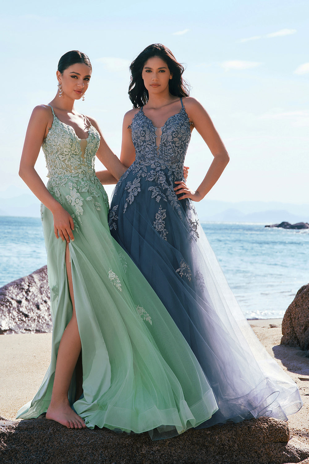 Wedtrend Women Green Long Prom Dress A Line Spaghetti Straps Party