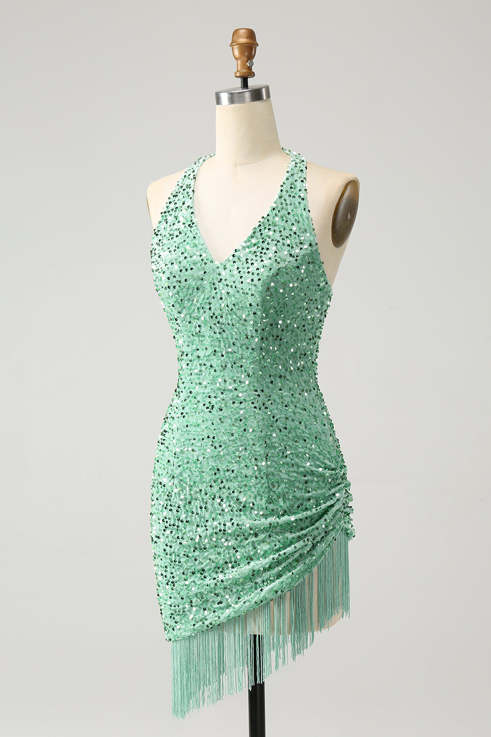 Wedtrend Women Sparkly Sage Sequin Short Homecoming Dress with Tassels Spaghetti Straps Bodycon Mini Dress WEDTREND Wedtrend Women Sparkly Sage Sequin Short Homecoming Dress with Tassels Spaghetti Straps Bodycon Mini Dress WEDTREND