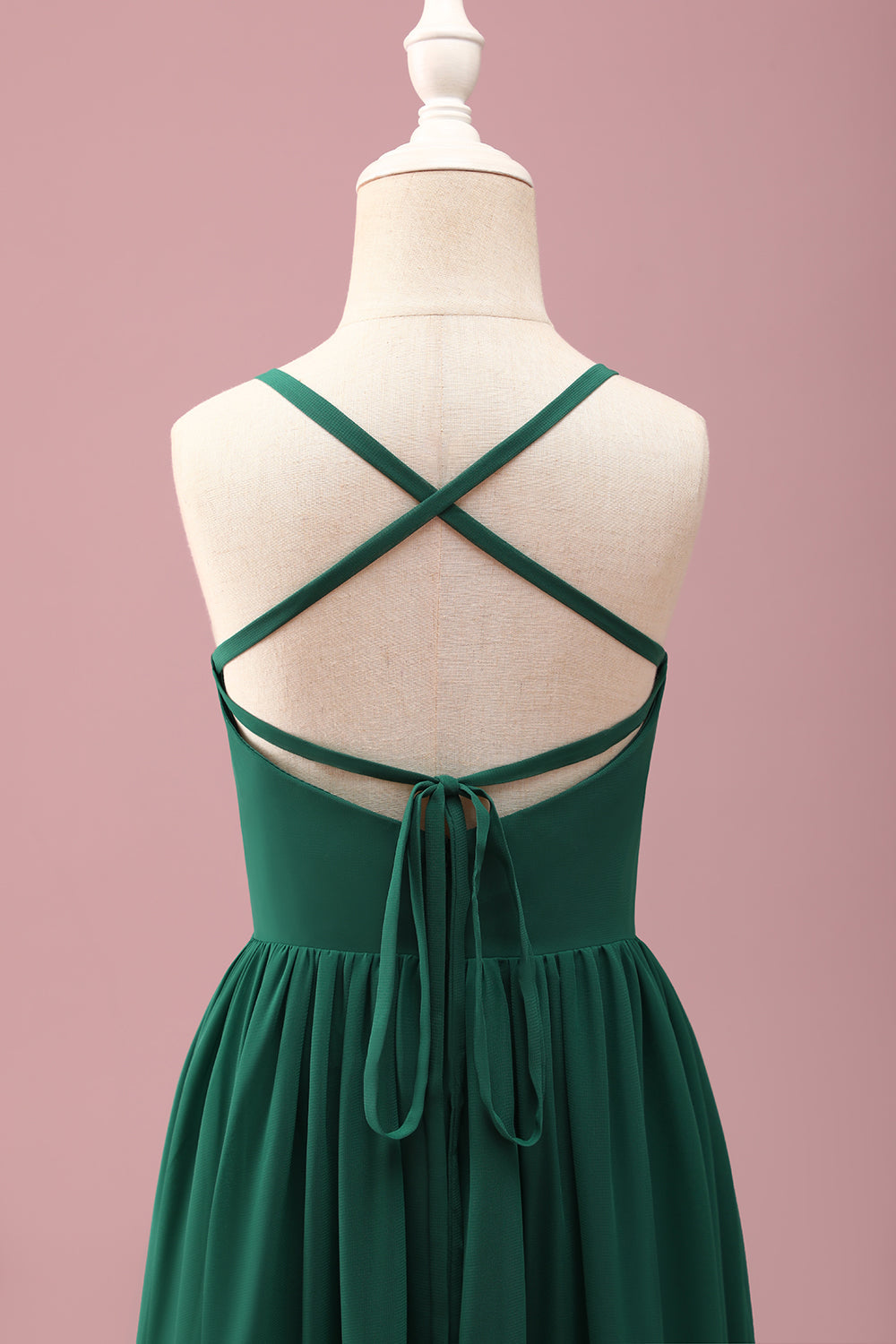 Wedtrend Women Dark Green Junior Bridesmaid Dress A Line Ruched Spaghetti Straps Sleeveless Wedding Guest Dress WEDTREND Wedtrend Women Dark Green Junior Bridesmaid Dress A Line Ruched Spaghetti Straps Sleeveless Wedding Guest Dress WEDTREND