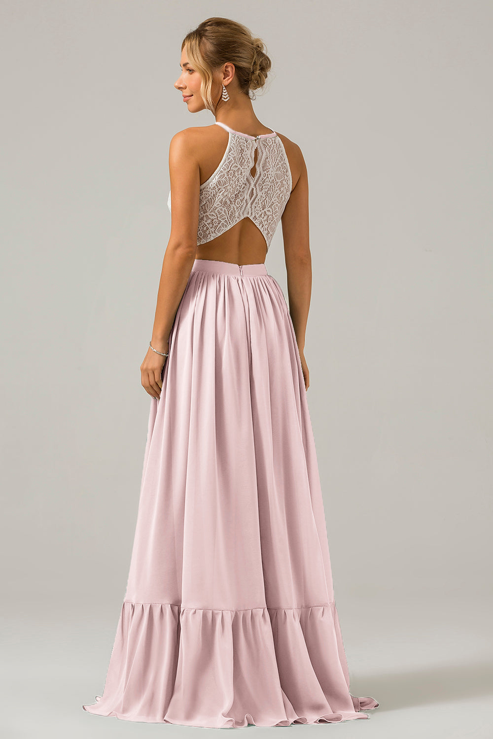 Wedtrend Women Bridesmaid Dress With Lace A-Line Spaghetti Straps Pleated Long Wedding Party Dress WEDTREND Wedtrend Women Bridesmaid Dress With Lace A-Line Spaghetti Straps Pleated Long Wedding Party Dress WEDTREND