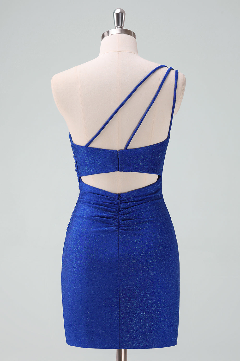 Wedtrend Women Royal Blue One Shoulder Homecoming Dress Bodycon Ruched Short Cocktail Dress WEDTREND Wedtrend Women Royal Blue One Shoulder Homecoming Dress Bodycon Ruched Short Cocktail Dress WEDTREND