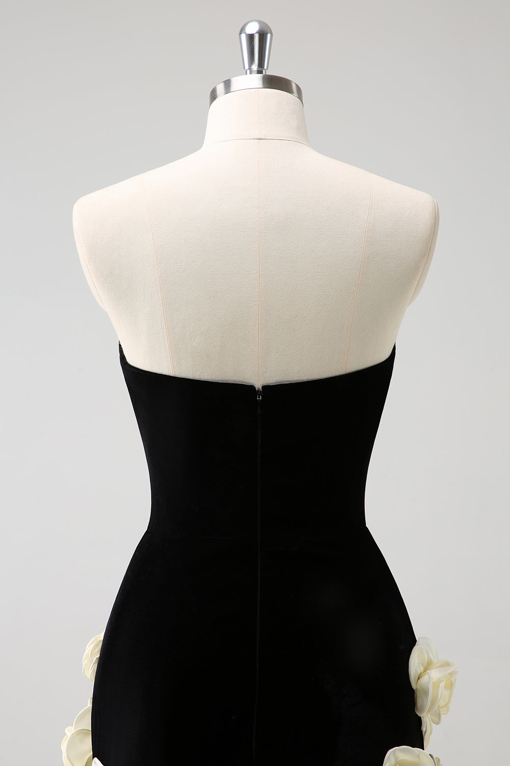 Wedtrend Women Elegant Black Tight Homecoming Dress with 3D Flowers Strapless Short Cocktail Dress WEDTREND Wedtrend Women Elegant Black Tight Homecoming Dress with 3D Flowers Strapless Short Cocktail Dress WEDTREND