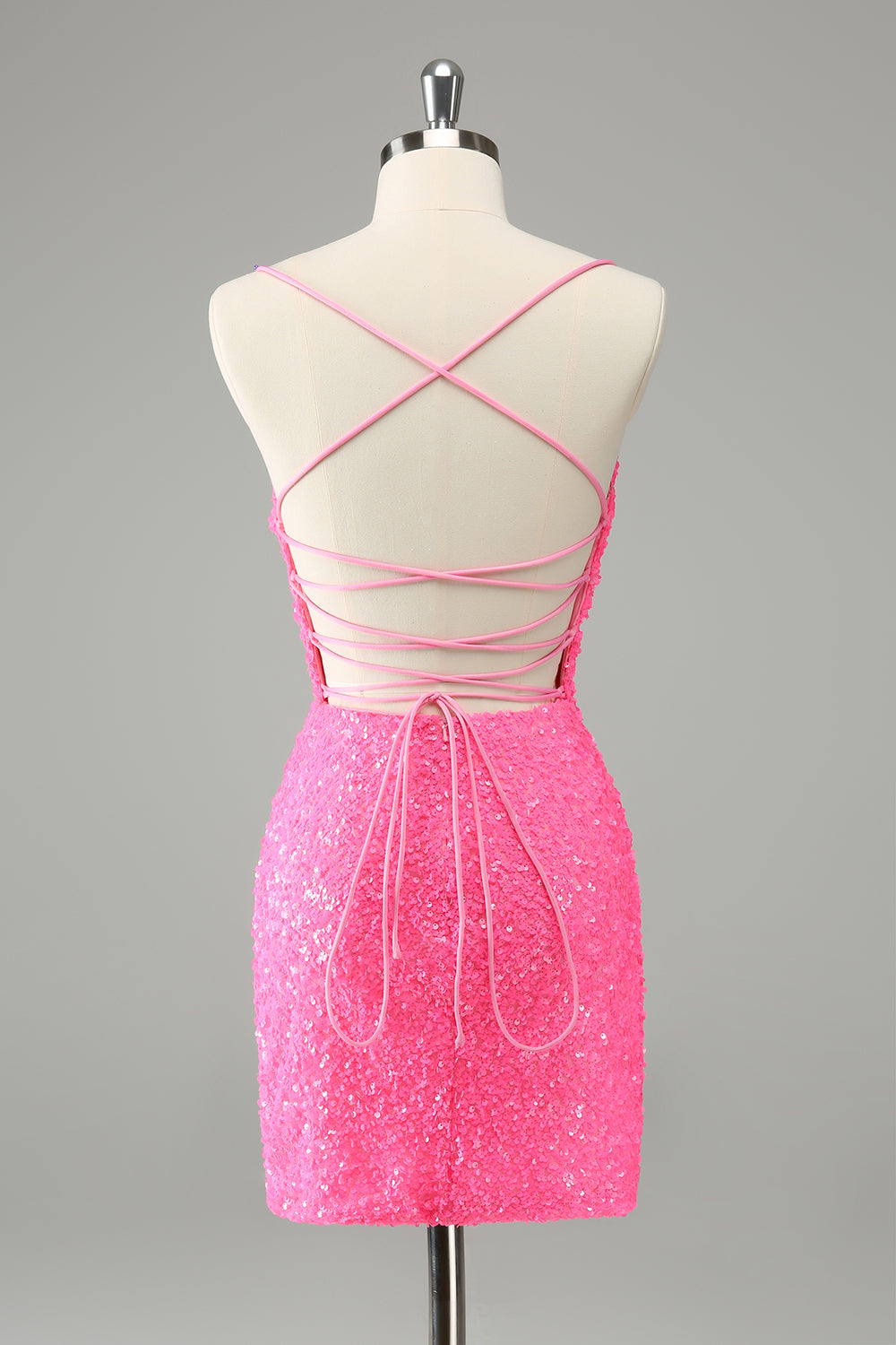 Wedtrend Women Chic Glitter Short Homecoming Dress Hot Pink Bodycon Spaghetti Straps Sequins Cocktail Party Dress WEDTREND Wedtrend Women Chic Glitter Short Homecoming Dress Hot Pink Bodycon Spaghetti Straps Sequins Cocktail Party Dress WEDTREND