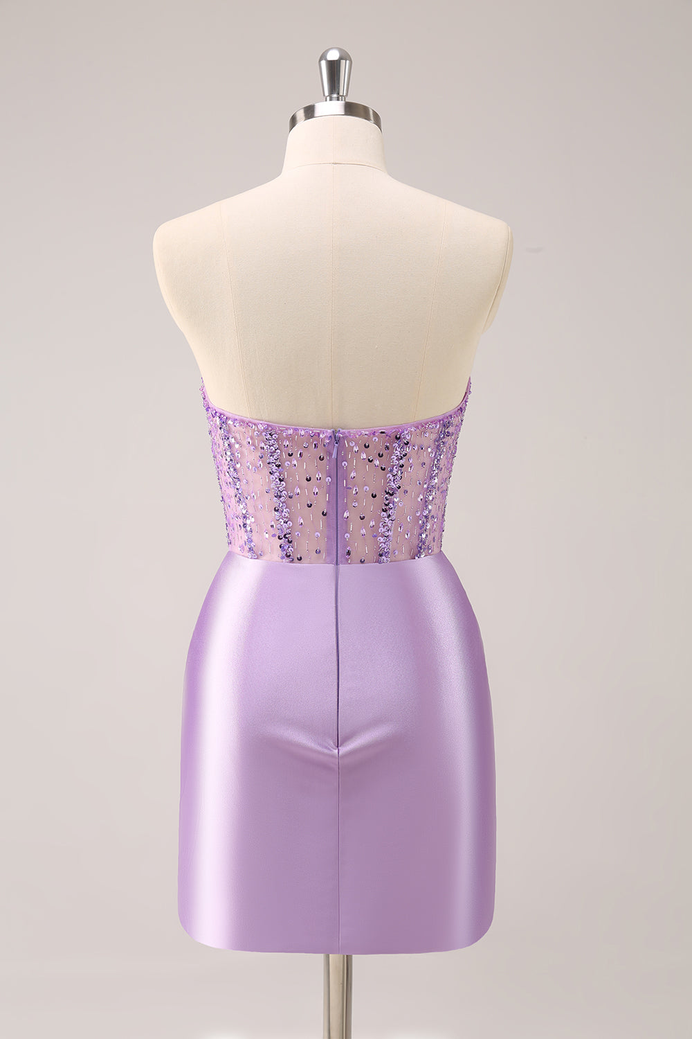 Wedtrend Women Sparkly Lilac Homecoming Dress with Beading Bodycon Strapless Sequins Ruched Short Cocktail Dress WEDTREND Wedtrend Women Sparkly Lilac Homecoming Dress with Beading Bodycon Strapless Sequins Ruched Short Cocktail Dress WEDTREND