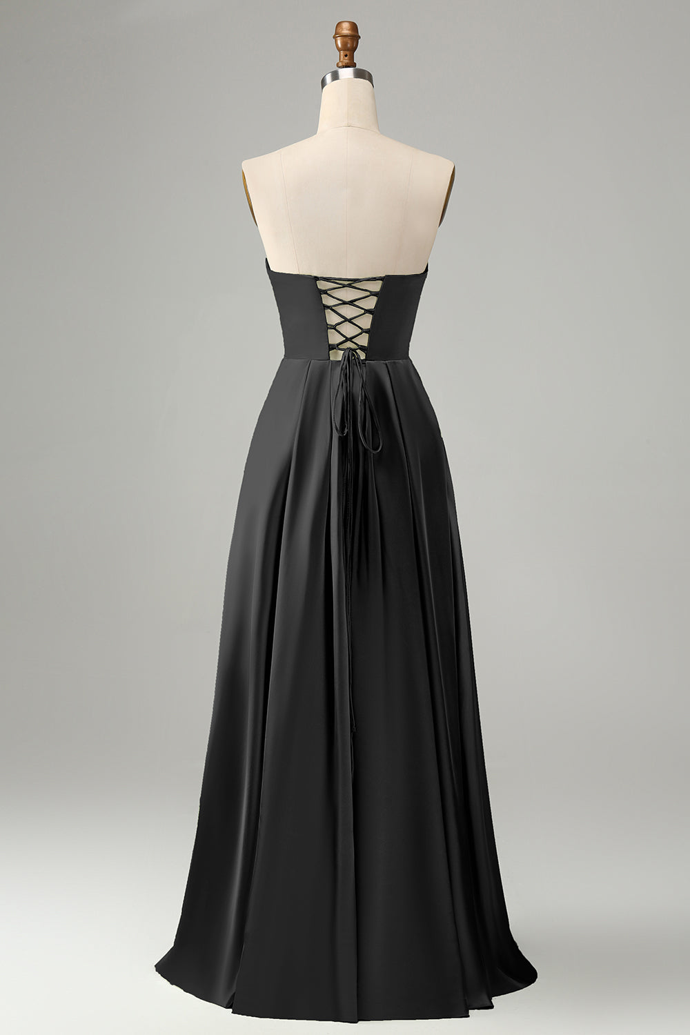 Wedtrend Women Green Bridesmaid Dress With Slit A Line Strapless Pleated Hollow Out Long Wedding Party Guest Dress WEDTREND Wedtrend Women Green Bridesmaid Dress With Slit A Line Strapless Pleated Hollow Out Long Wedding Party Guest Dress WEDTREND