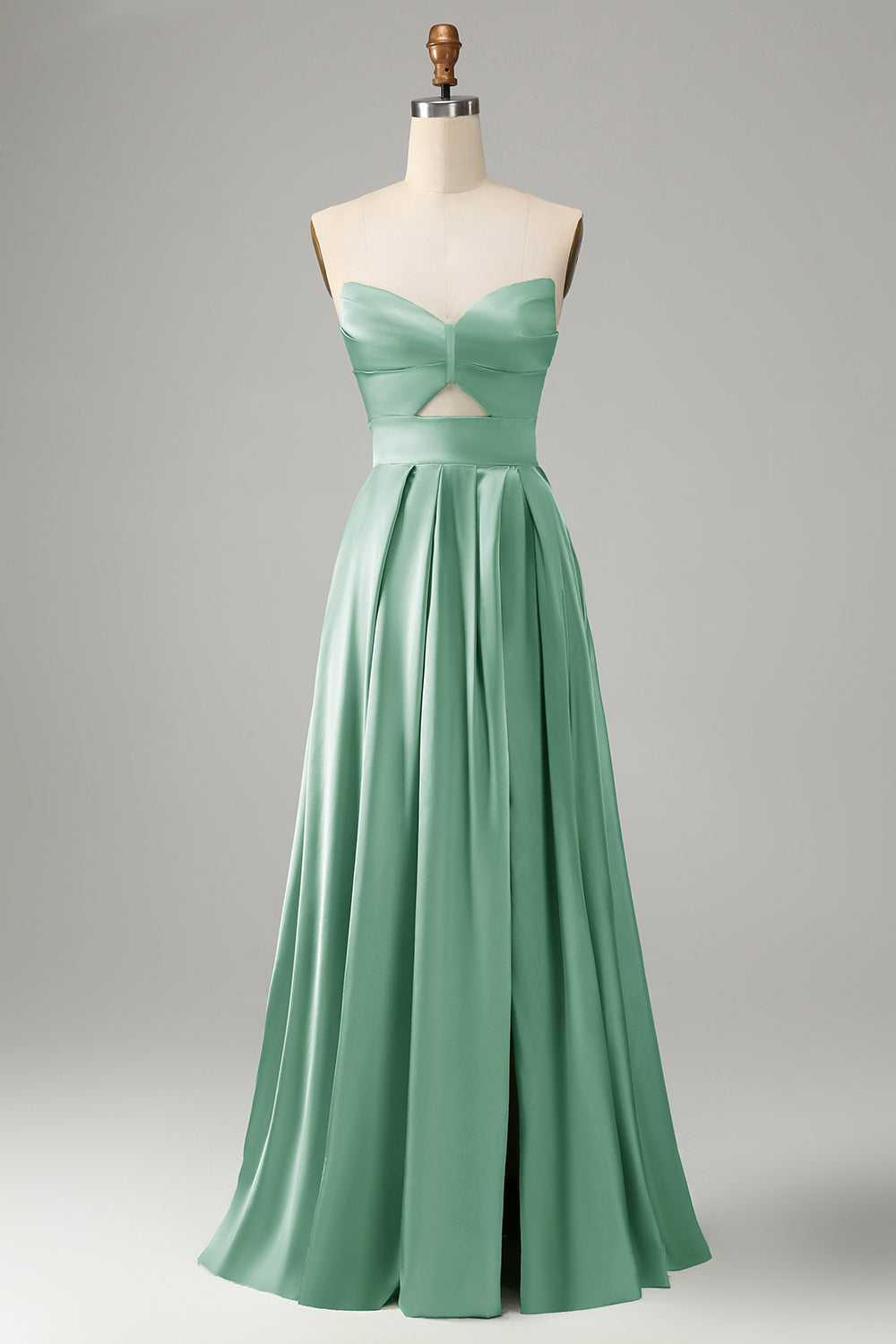 strapless mint green bridesmaid dress Simple A-Line Sweetheart Floor Length Mint Green Bridesmaid Dress