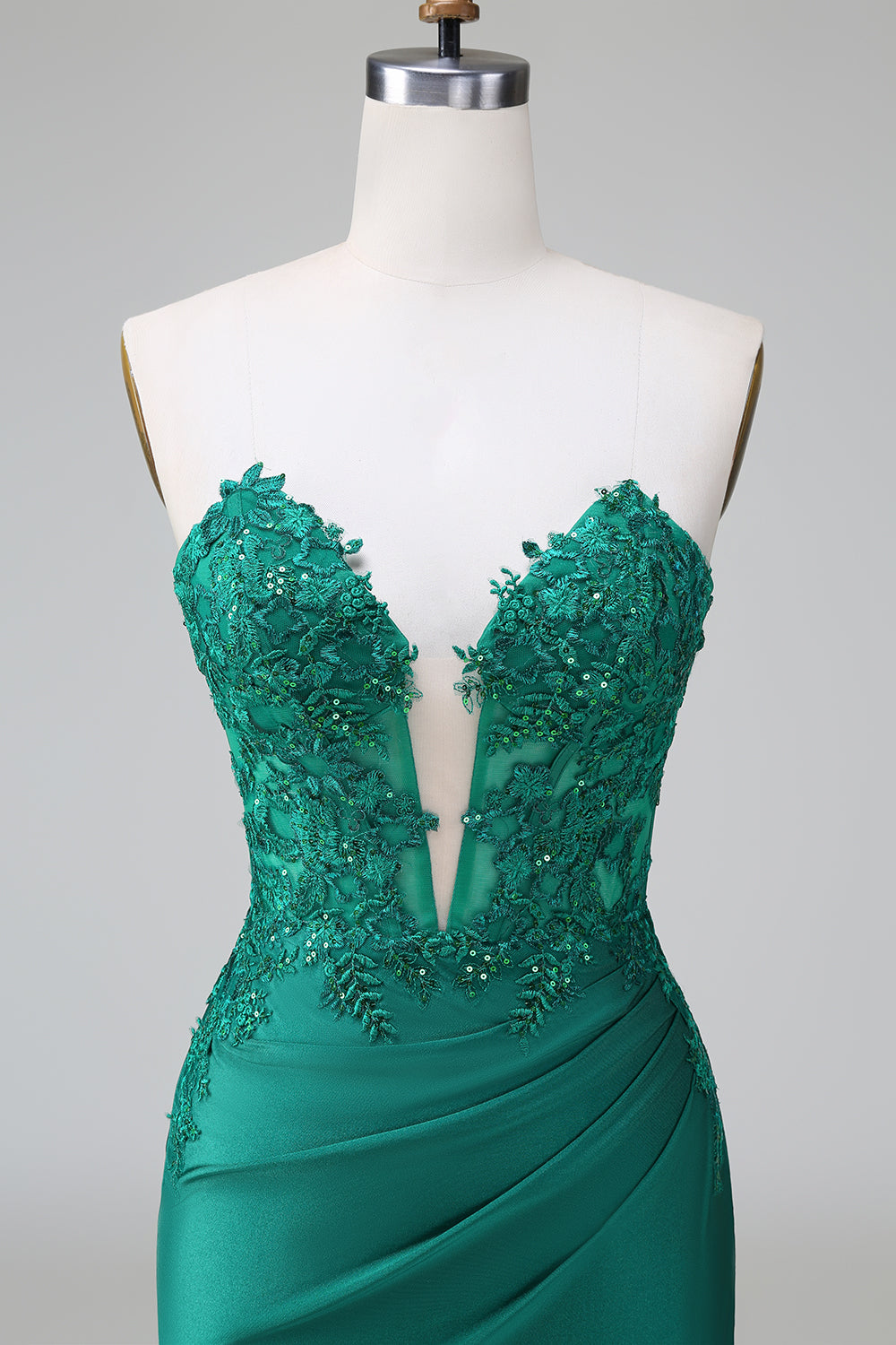 Wedtrend Women Classy Dark Green Bodycon Short Homecoming Dress with Beading Strapless Pleated Cocktail Dress with Appliques, Green / US16W Wedtrend Women Classy Dark Green Bodycon Short Homecoming Dress with Beading Strapless Pleated Cocktail Dress with Appliques, Green / US16W