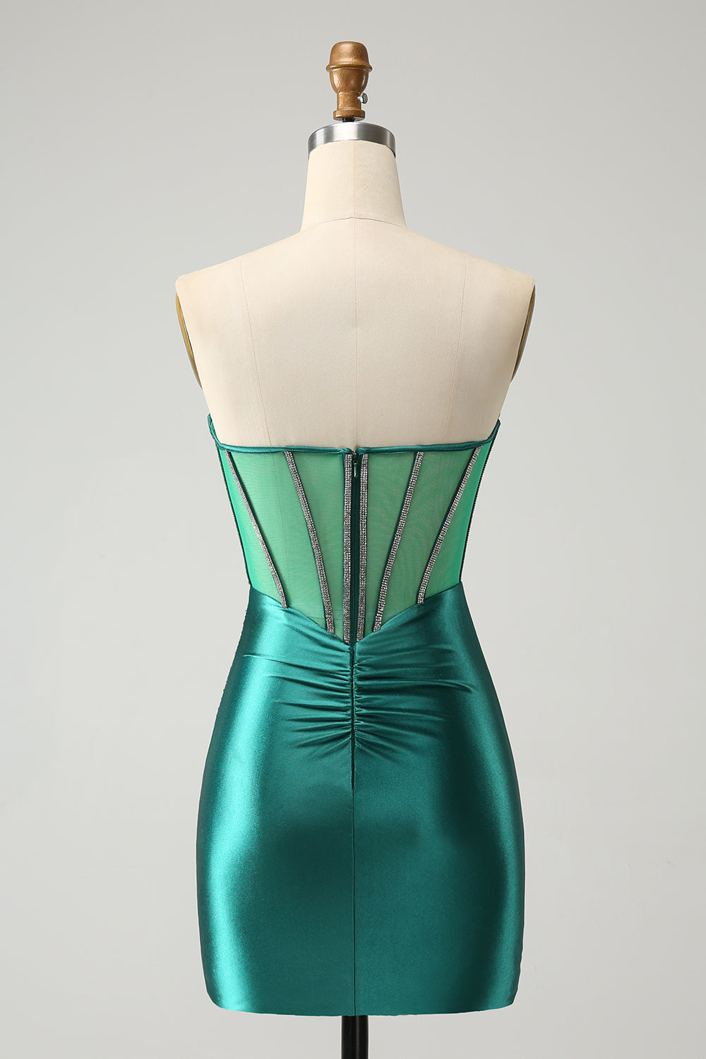 Wedtrend Women Unique Dark Green Tight Homecoming Dress with Beading Sweetheart Pleated Corset Short Cocktail Party Dress WEDTREND Wedtrend Women Unique Dark Green Tight Homecoming Dress with Beading Sweetheart Pleated Corset Short Cocktail Party Dress WEDTREND