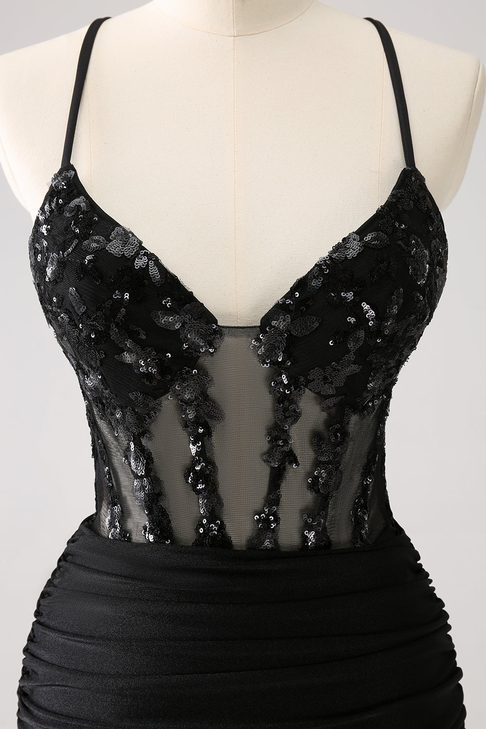 Wedtrend Women Sparkly Unique Black Tight Spaghetti Straps Sequin Homecoming Dress with Lace Up Back WEDTREND Wedtrend Women Sparkly Unique Black Tight Spaghetti Straps Sequin Homecoming Dress with Lace Up Back WEDTREND