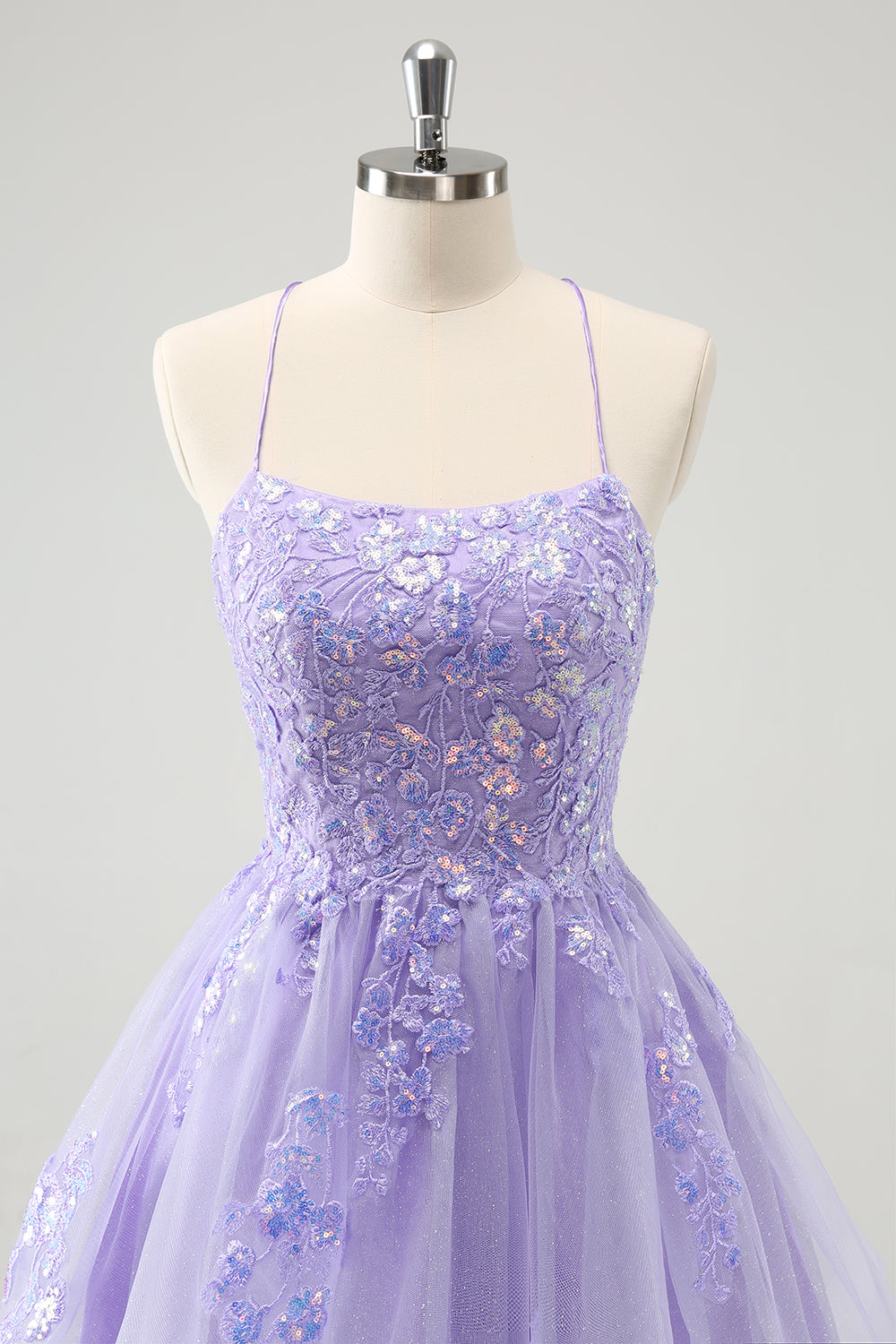 Wedtrend Women Lilac Short Homecoming Dress with Beading A Line Spaghetti Straps Lace Up Back Corset Cocktail Dress WEDTREND Wedtrend Women Lilac Short Homecoming Dress with Beading A Line Spaghetti Straps Lace Up Back Corset Cocktail Dress WEDTREND