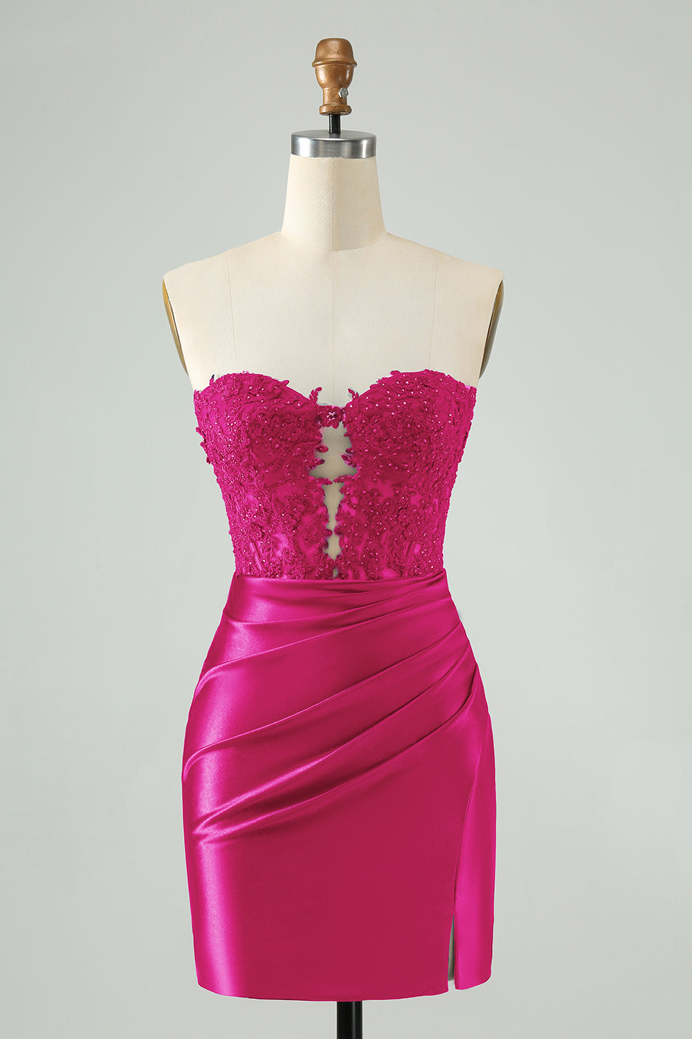 Wedtrend Women Bodycon Fuchsia Short Homecoming Dress Sweetheart Corset Hollow Out Beaded Cocktail Dress WEDTREND Wedtrend Women Bodycon Fuchsia Short Homecoming Dress Sweetheart Corset Hollow Out Beaded Cocktail Dress WEDTREND