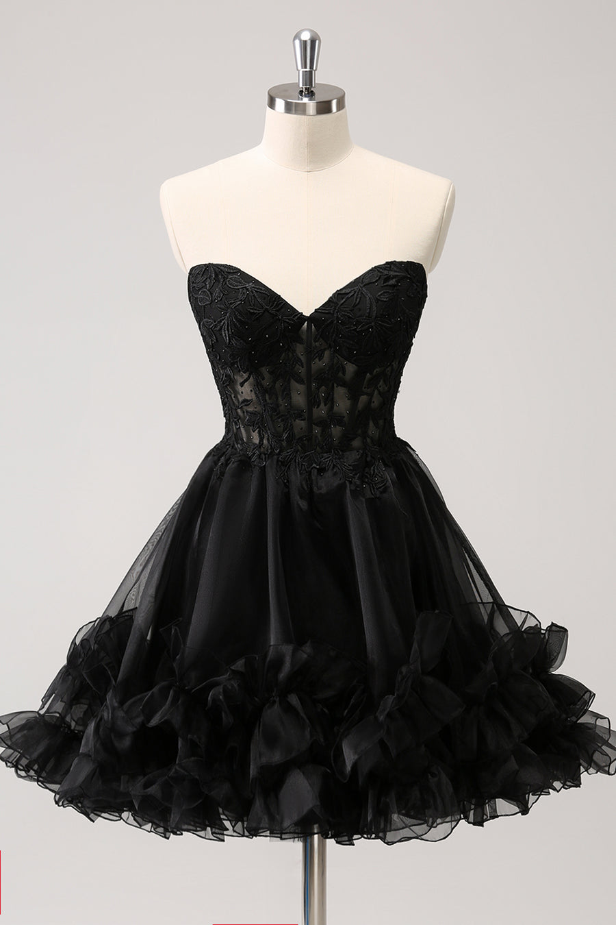 slim fit dress slacks Zapaka Women Black Homecoming Dress with Beading Spaghetti Straps Corset Cocktail Party Dress with Criss Cross Back, Black / US26W