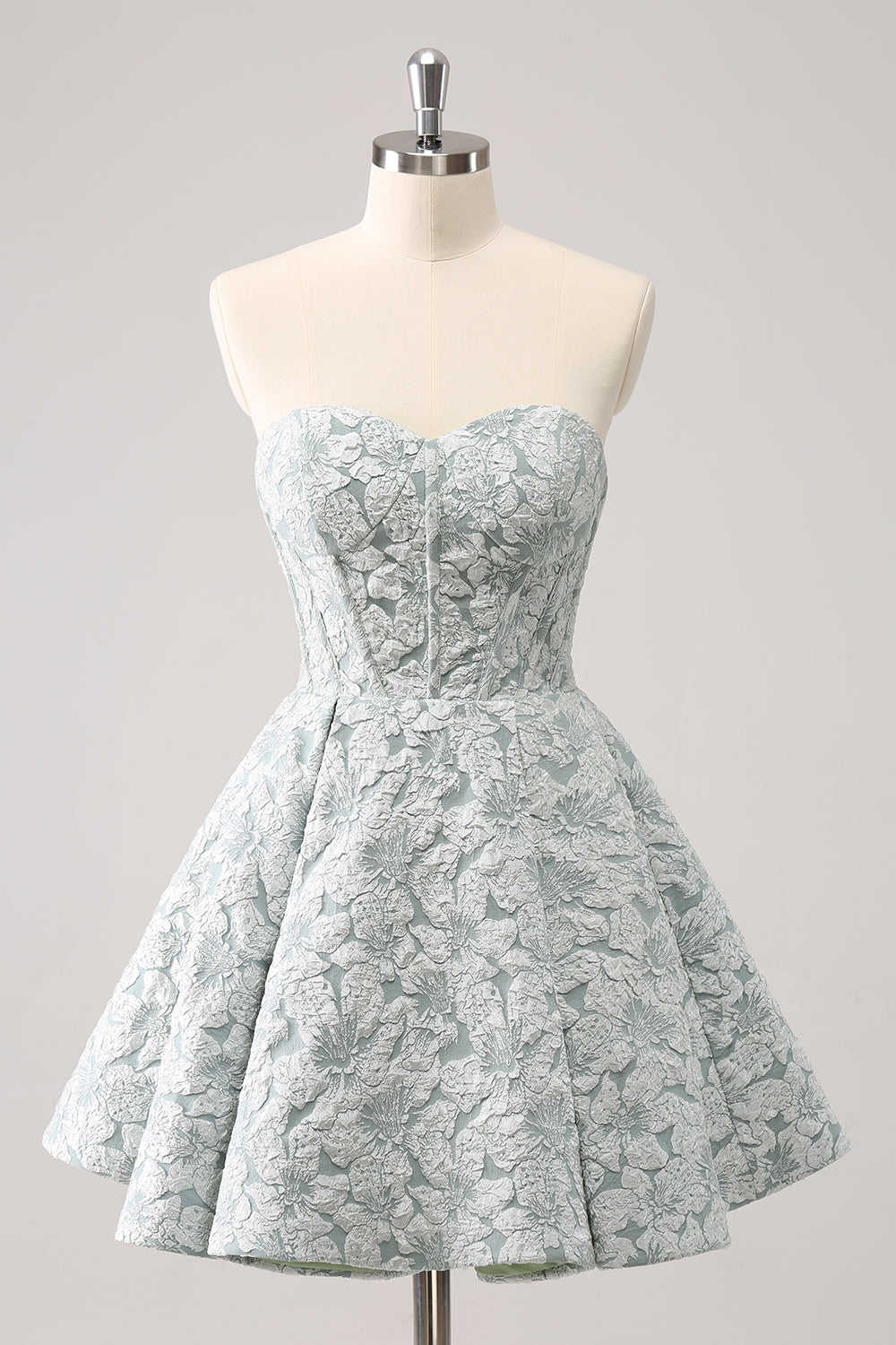 Wedtrend Women Cute Grey Green Short Homecoming Dress A Line Sweetheart Corset Cocktail Dress, Grey Green / US16W Wedtrend Women Cute Grey Green Short Homecoming Dress A Line Sweetheart Corset Cocktail Dress, Grey Green / US16W