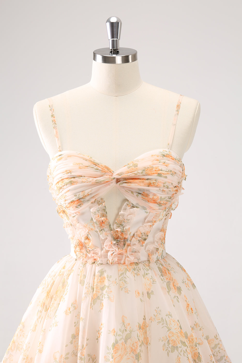 Wedtrend Women Cute Lilac Floral Homecoming Dress with Ruffles A Line Cut Out Tiered Print Cocktail Dress WEDTREND Wedtrend Women Cute Lilac Floral Homecoming Dress with Ruffles A Line Cut Out Tiered Print Cocktail Dress WEDTREND
