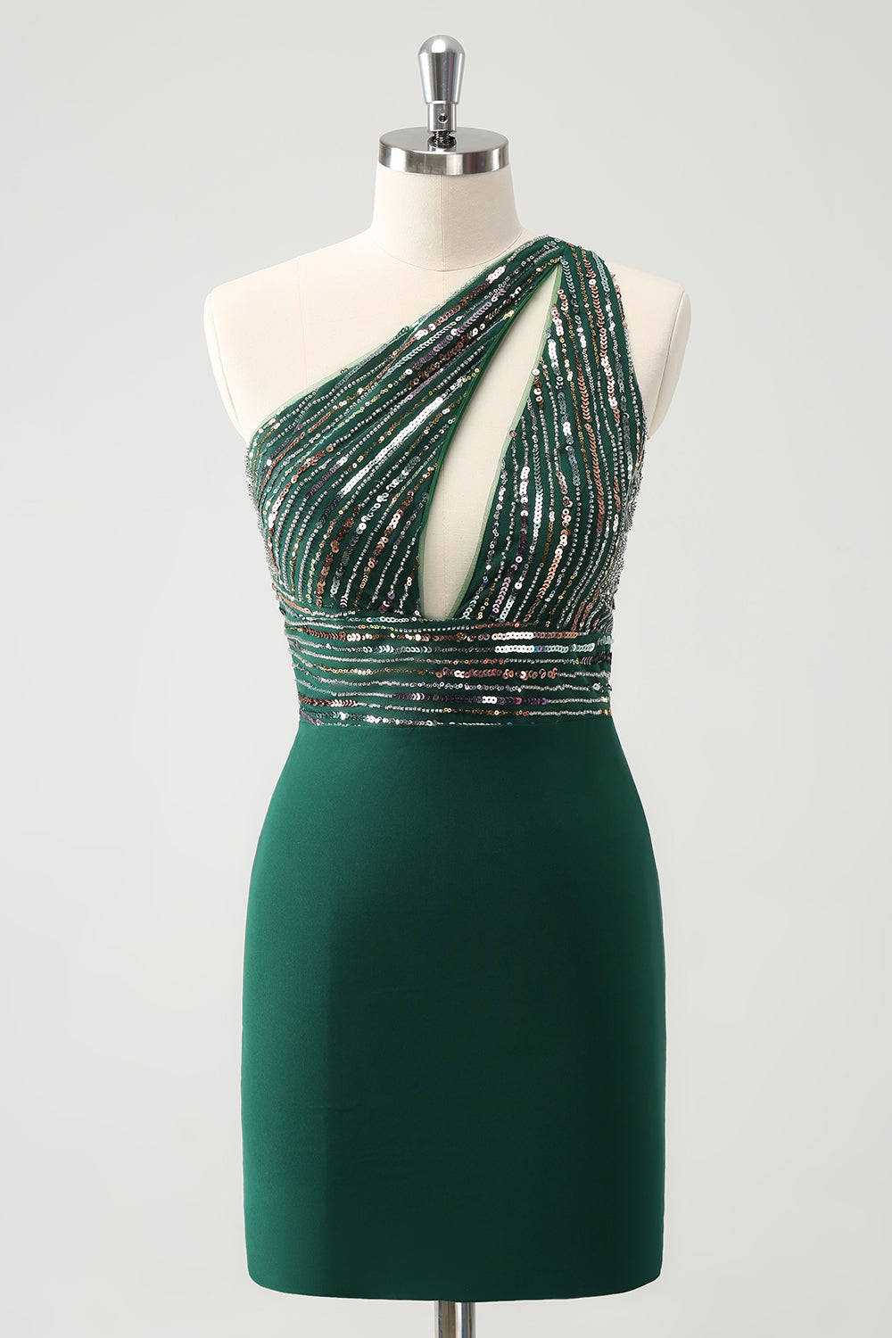Wedtrend Women Sparkly Dark Green Homecoming Dress with Sequins Bodycon One Shoulder Pleated Short Cocktail Party Dress WEDTREND Wedtrend Women Sparkly Dark Green Homecoming Dress with Sequins Bodycon One Shoulder Pleated Short Cocktail Party Dress WEDTREND