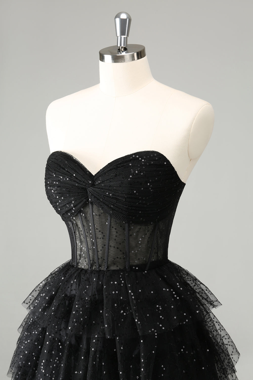 Wedtrend Women Cute Sparkly Black Homecoming Dress with Sequins A Line Sweetheart Pleated Corset Cocktail Party Dress WEDTREND Wedtrend Women Cute Sparkly Black Homecoming Dress with Sequins A Line Sweetheart Pleated Corset Cocktail Party Dress WEDTREND