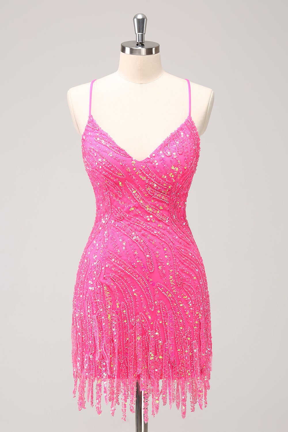 Wedtrend Women Sparkly Unique Gold Homecoming Dress with Tassel Bodycon Spaghetti Straps Sequin Tight Cocktail Party Dress WEDTREND Wedtrend Women Sparkly Unique Gold Homecoming Dress with Tassel Bodycon Spaghetti Straps Sequin Tight Cocktail Party Dress WEDTREND