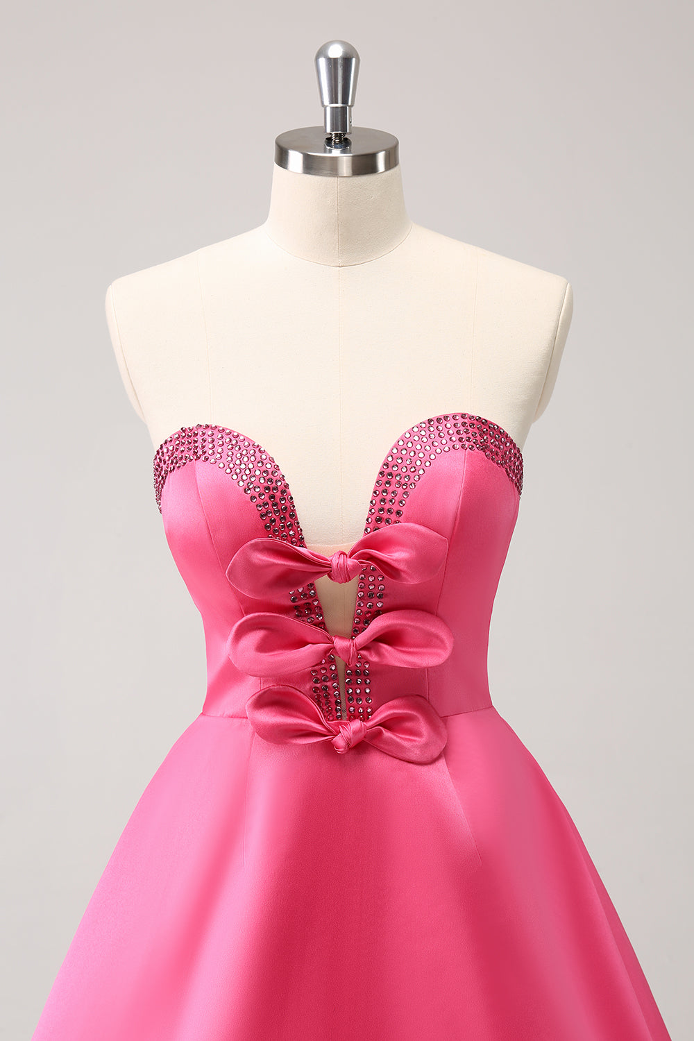 Wedtrend Women Cute Hot Pink Homecoming Dress with Beading A Line Strapless Cut Out Short Prom Dress WEDTREND Wedtrend Women Cute Hot Pink Homecoming Dress with Beading A Line Strapless Cut Out Short Prom Dress WEDTREND
