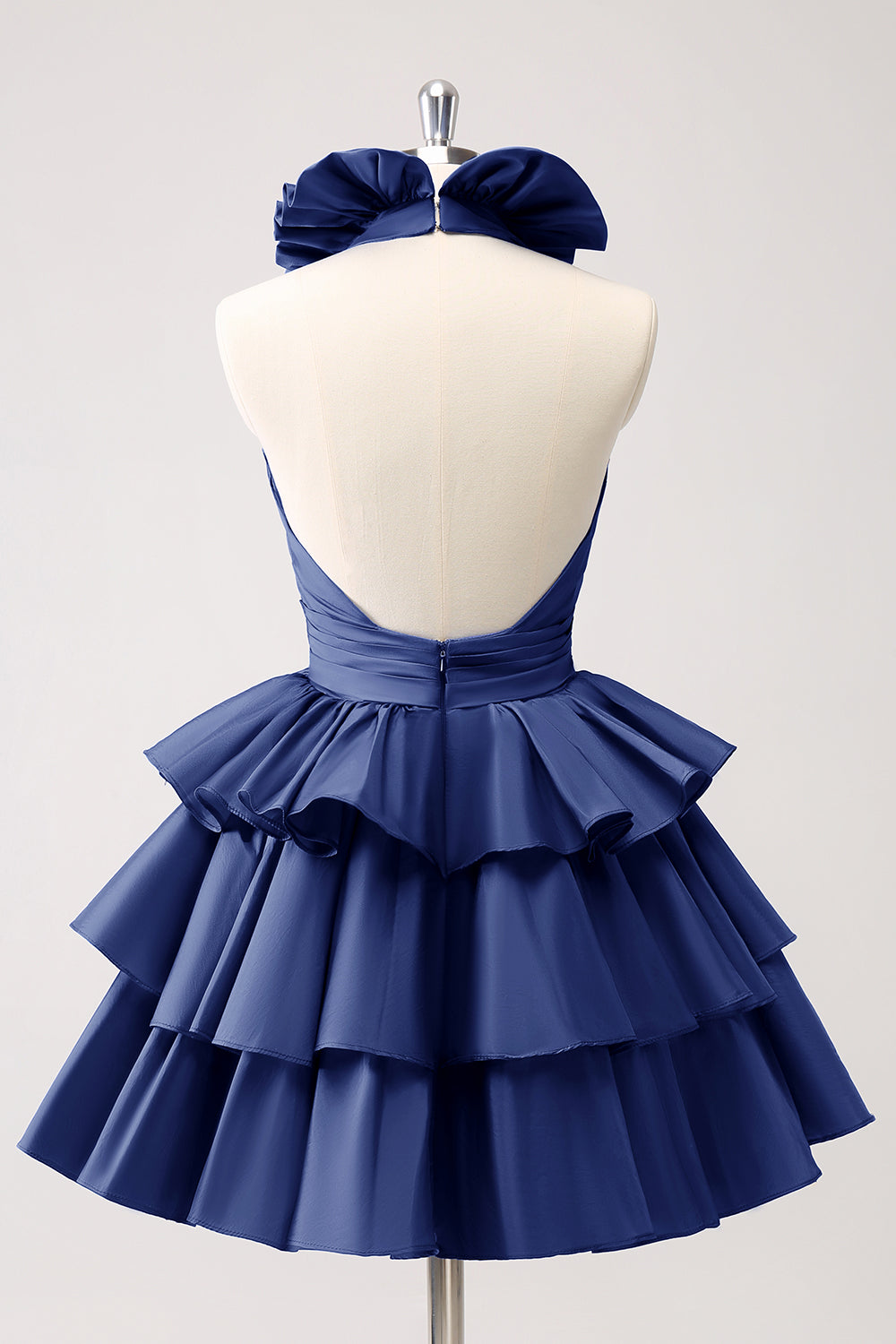 Wedtrend Women Cute Royal Blue Homecoming Dress with Ruffles A Line Halter Tiered Backless Short Prom Dress WEDTREND Wedtrend Women Cute Royal Blue Homecoming Dress with Ruffles A Line Halter Tiered Backless Short Prom Dress WEDTREND