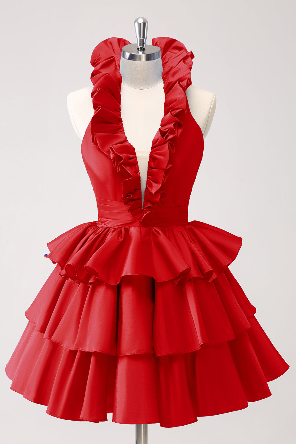 Wedtrend Women Cute Fuschia Homecoming Dress with Ruffles A Line Halter Tiered Backless Short Prom Dress WEDTREND Wedtrend Women Cute Fuschia Homecoming Dress with Ruffles A Line Halter Tiered Backless Short Prom Dress WEDTREND