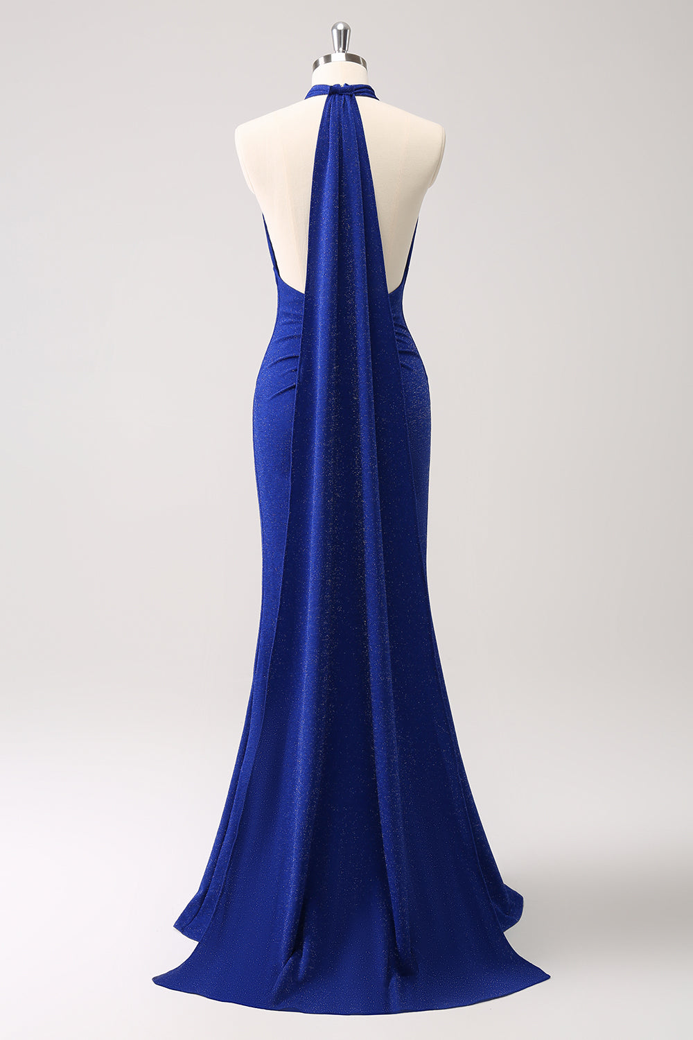 Wedtrend Women Glitter Royal Blue Prom Dress Mermaid Pleated Backless Long Wedding Party Dress WEDTREND Wedtrend Women Glitter Royal Blue Prom Dress Mermaid Pleated Backless Long Wedding Party Dress WEDTREND