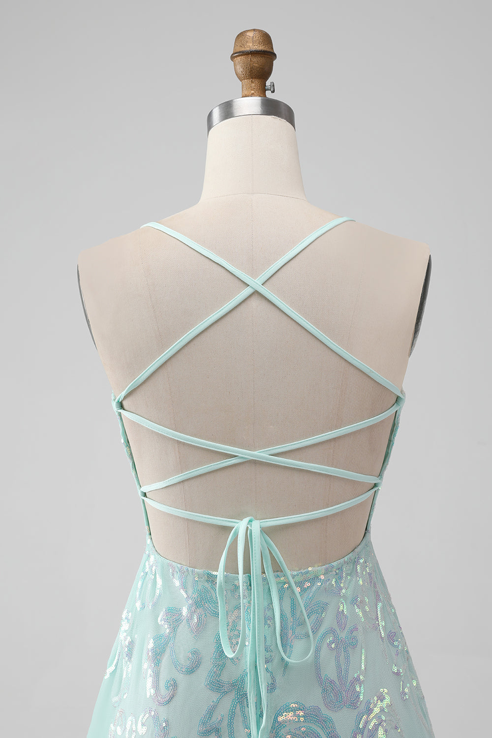 Wedtrend Women Sparkly Mint Short A-Line Homecoming Dress with Lace-up Back Spaghetti Straps Short Prom Dress WEDTREND Wedtrend Women Sparkly Mint Short A-Line Homecoming Dress with Lace-up Back Spaghetti Straps Short Prom Dress WEDTREND
