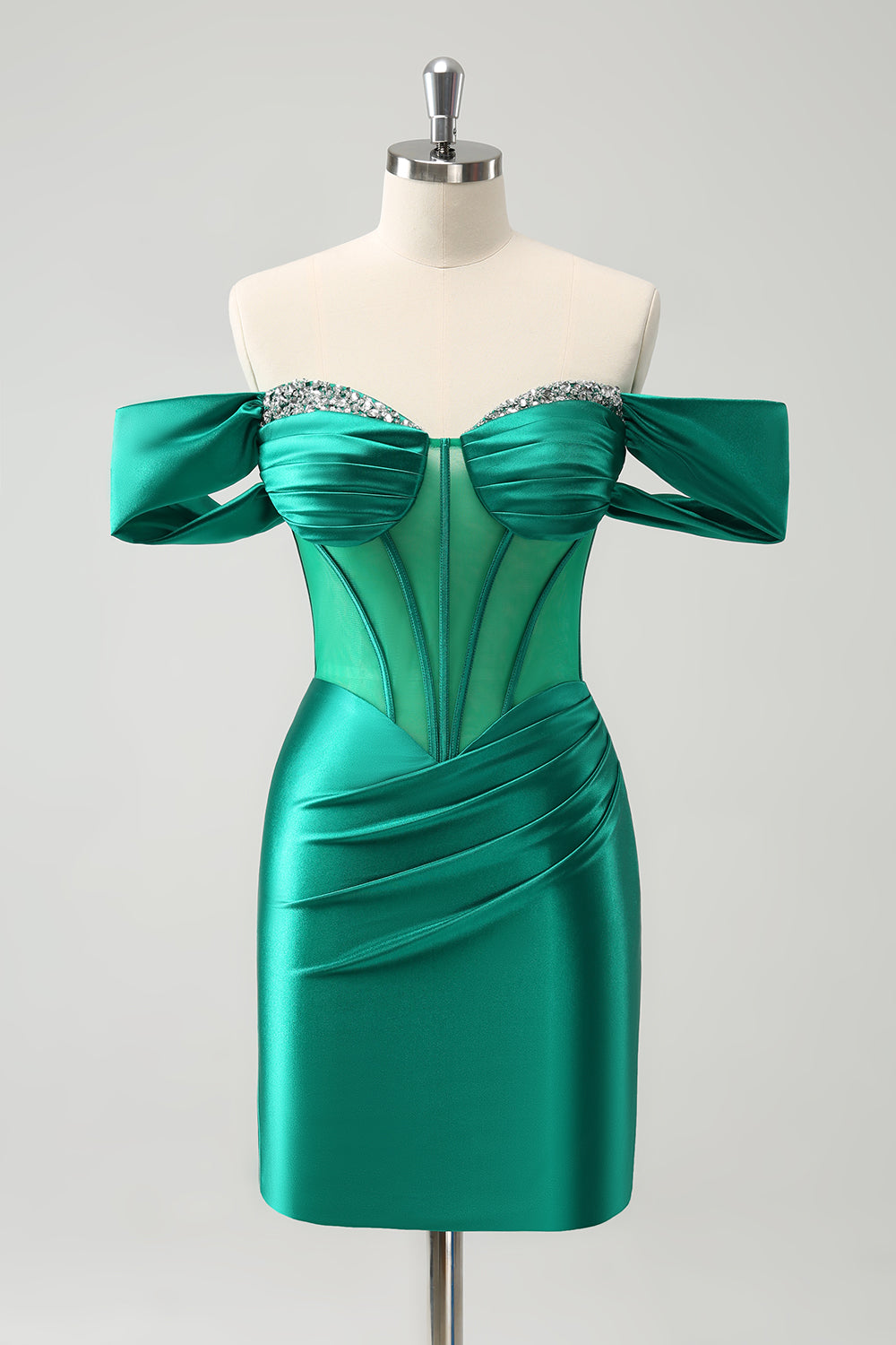 Wedtrend Women Glitter Green Tight Homecoming Dress with Beading Off the shoulder Corset Sequins Ruched Short Cocktail Dress WEDTREND Wedtrend Women Glitter Green Tight Homecoming Dress with Beading Off the shoulder Corset Sequins Ruched Short Cocktail Dress WEDTREND