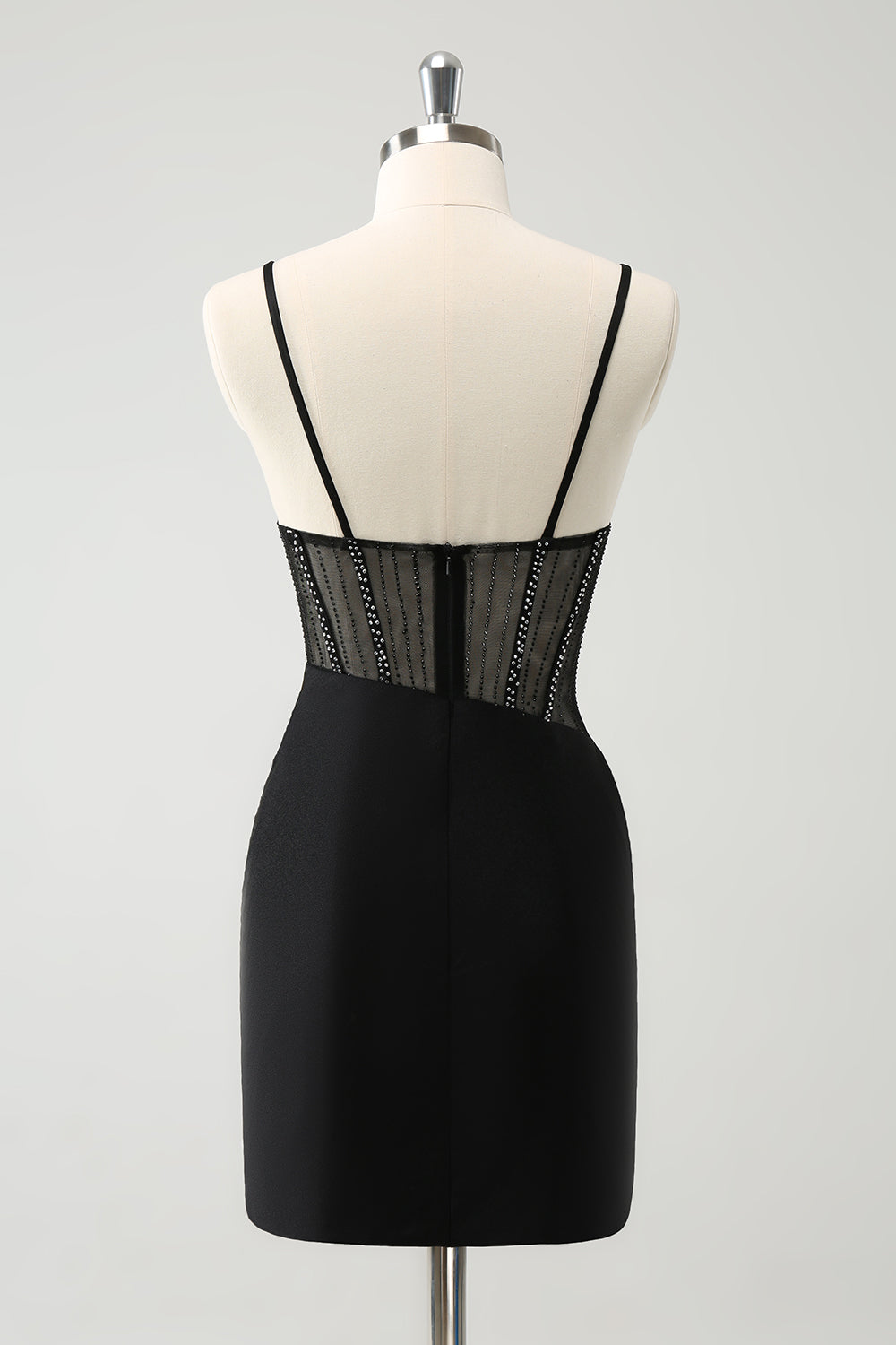 Wedtrend Women Glitter Tight Black Homecoming Dresses Beading Corset Spaghetti Straps Tight Short Cocktail Dress WEDTREND Wedtrend Women Glitter Tight Black Homecoming Dresses Beading Corset Spaghetti Straps Tight Short Cocktail Dress WEDTREND