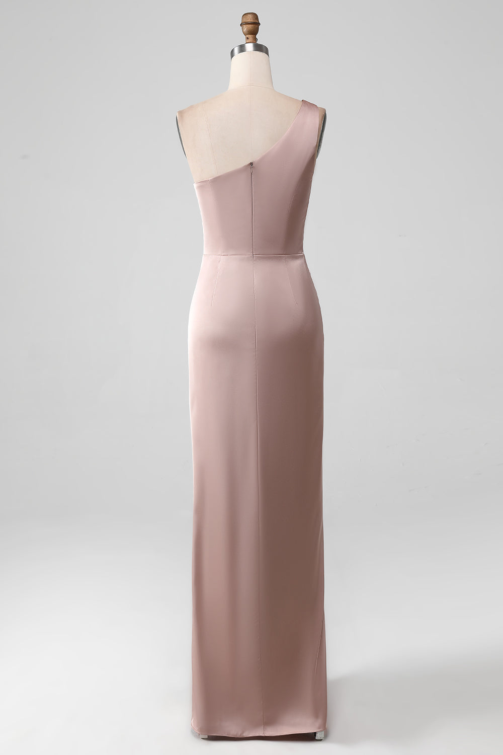 Wedtrend Women Dusty Rose Bridesmaid Dress with Slit Mermaid One Shoulder Satin Wedding Party Dress, Dusty Rose / US16W Wedtrend Women Dusty Rose Bridesmaid Dress with Slit Mermaid One Shoulder Satin Wedding Party Dress, Dusty Rose / US16W