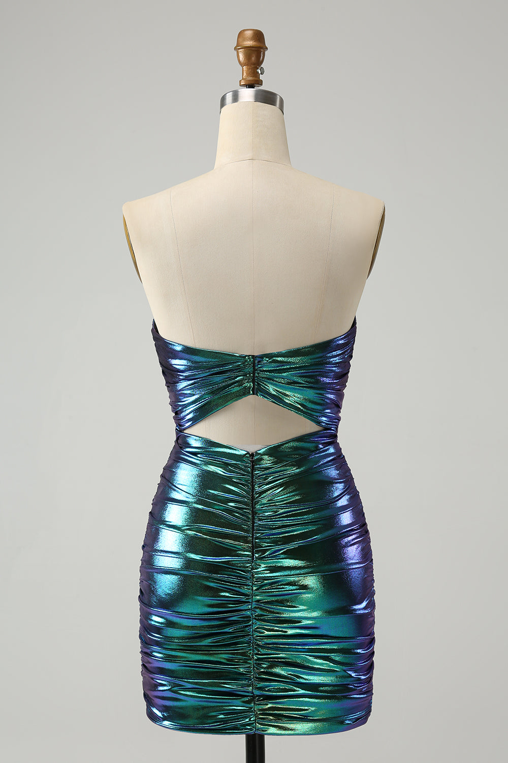 Wedtrend Women Chic Teal Blue Tight Metallic Homecoming Dress Strapless Keyhole Pleated Short Prom Dress WEDTREND Wedtrend Women Chic Teal Blue Tight Metallic Homecoming Dress Strapless Keyhole Pleated Short Prom Dress WEDTREND