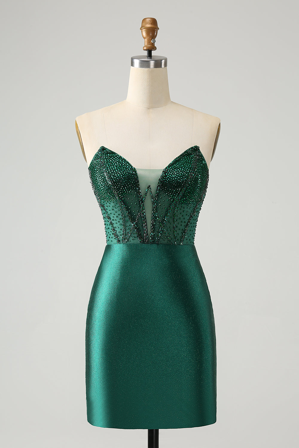 Dark Green Silk Dress Short WEDTREND Women Classy Glitter Dark Green Tight Beaded Homecoming Dress Strapless Satin Short Prom Dress, Dark Green / US16 Dark Green Lace Beaded Bra Ball Gown with Dark Green Silk Dress Short WEDTREND Women Classy Glitter Dark Green Tight Beaded Homecoming Dress Strapless Satin Short Prom Dress, Dark Green / US16 Dark Green Lace Beaded Bra Ball Gown with