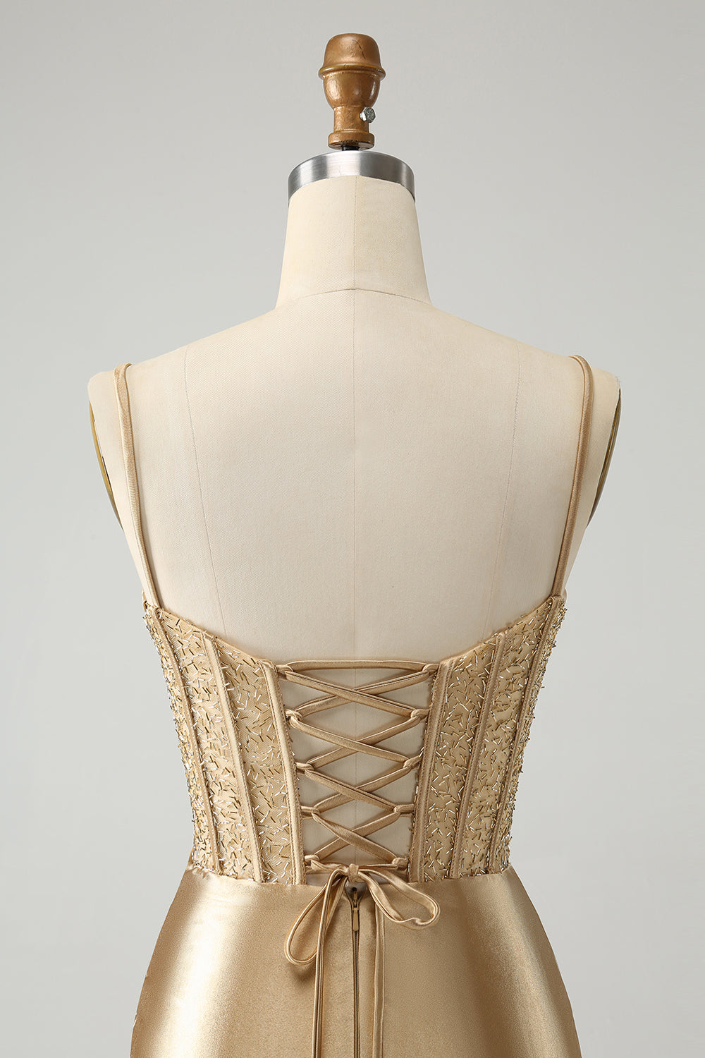 Wedtrend Women Stylish Gold Homecoming Dress with Lace Up Back Bodycon Corset Short Cocktail Party Dress WEDTREND Wedtrend Women Stylish Gold Homecoming Dress with Lace Up Back Bodycon Corset Short Cocktail Party Dress WEDTREND