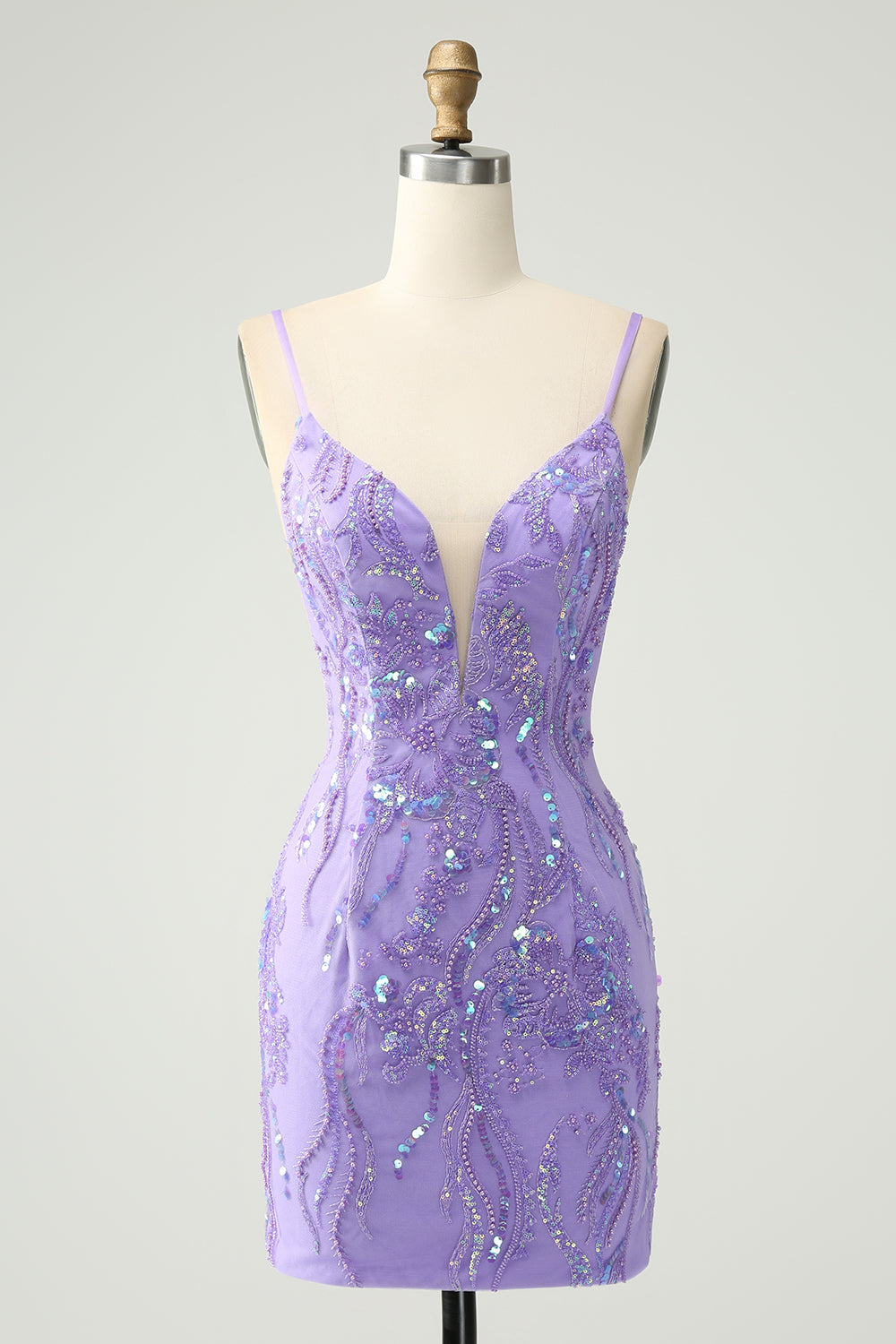 Wedtrend Women Sparkly Purple Tight Homecoming Dress Spaghetti Straps Short Cocktail Dress with Sequins WEDTREND Wedtrend Women Sparkly Purple Tight Homecoming Dress Spaghetti Straps Short Cocktail Dress with Sequins WEDTREND