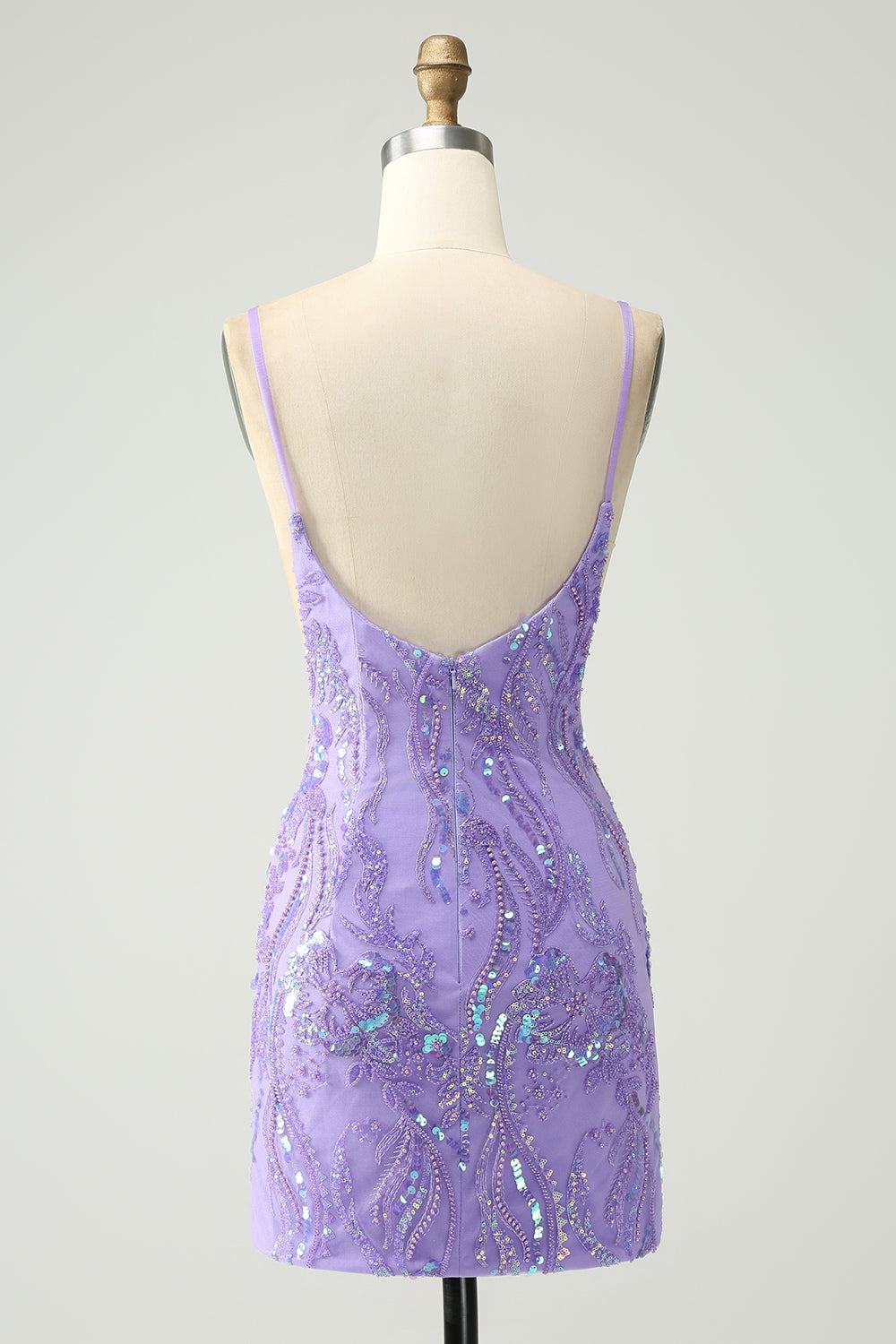 Wedtrend Women Sparkly Purple Tight Homecoming Dress Spaghetti Straps Short Cocktail Dress with Sequins WEDTREND Wedtrend Women Sparkly Purple Tight Homecoming Dress Spaghetti Straps Short Cocktail Dress with Sequins WEDTREND