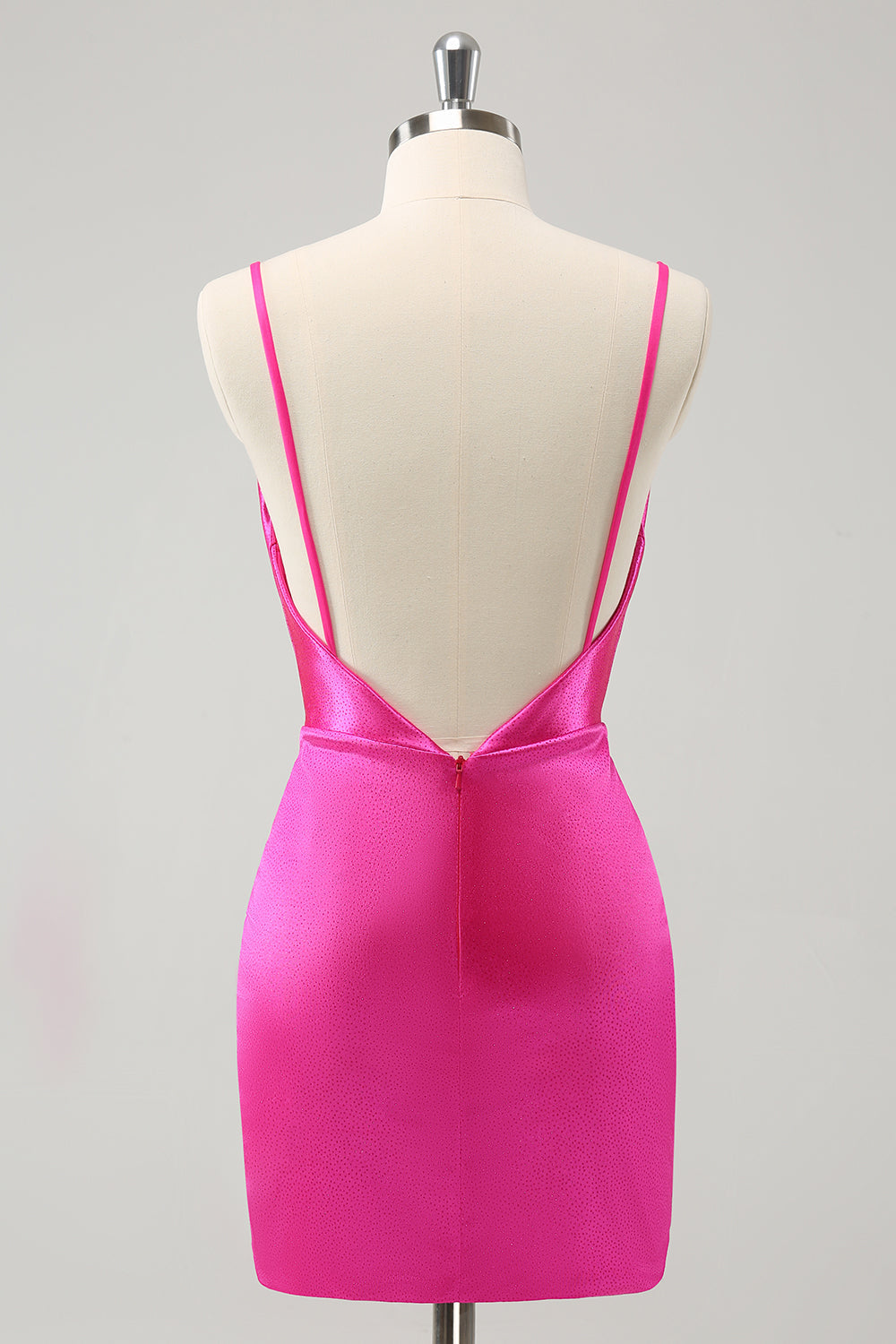 Wedtrend Women Simple Fuchsia Tight Homecoming Dress Backless Short Spaghetti Straps Cocktail Dress with Beading WEDTREND Wedtrend Women Simple Fuchsia Tight Homecoming Dress Backless Short Spaghetti Straps Cocktail Dress with Beading WEDTREND