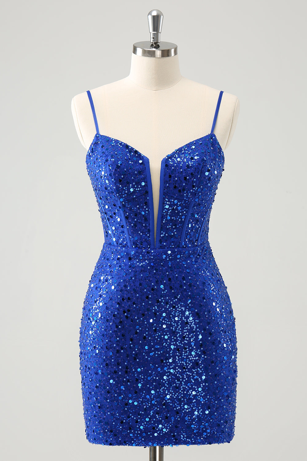 Wedtrend Women Sparkly Royal Blue Tight Homecoming Dress Corset Short Spaghetti Straps Sequined Hoco Dress WEDTREND Wedtrend Women Sparkly Royal Blue Tight Homecoming Dress Corset Short Spaghetti Straps Sequined Hoco Dress WEDTREND