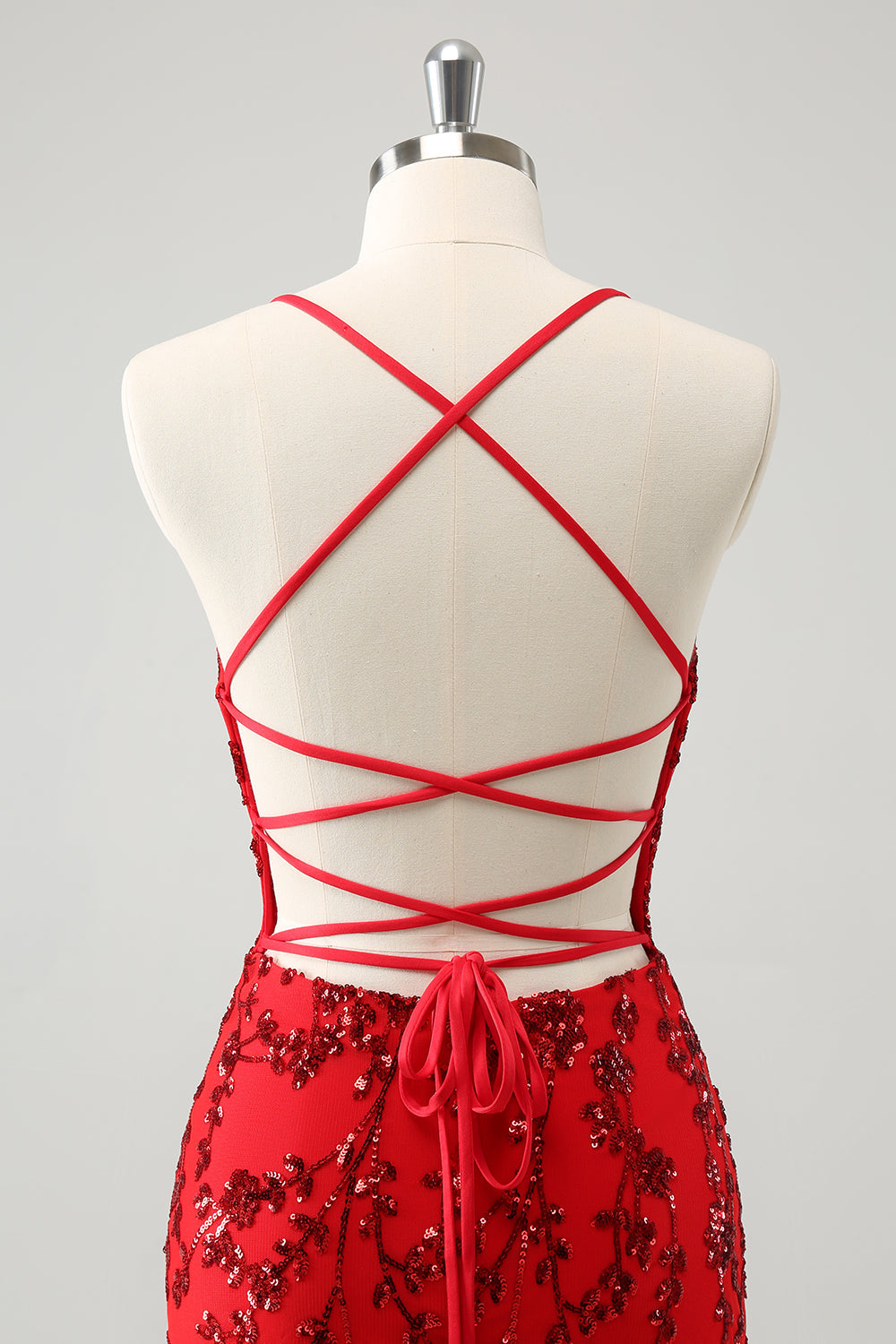 Wedtrend Women Sparkly Red Tight Homecoming Dress Short Lace Up Back Floral Spaghetti Straps Hoco Dress WEDTREND Wedtrend Women Sparkly Red Tight Homecoming Dress Short Lace Up Back Floral Spaghetti Straps Hoco Dress WEDTREND