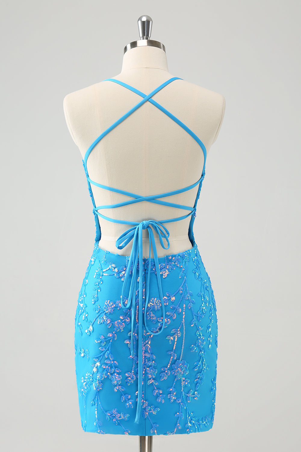 Wedtrend Women Sparkly Sky Blue Homecoming Dress with Lace-Up Back Tight Short Cocktail Dress with Sequins WEDTREND Wedtrend Women Sparkly Sky Blue Homecoming Dress with Lace-Up Back Tight Short Cocktail Dress with Sequins WEDTREND