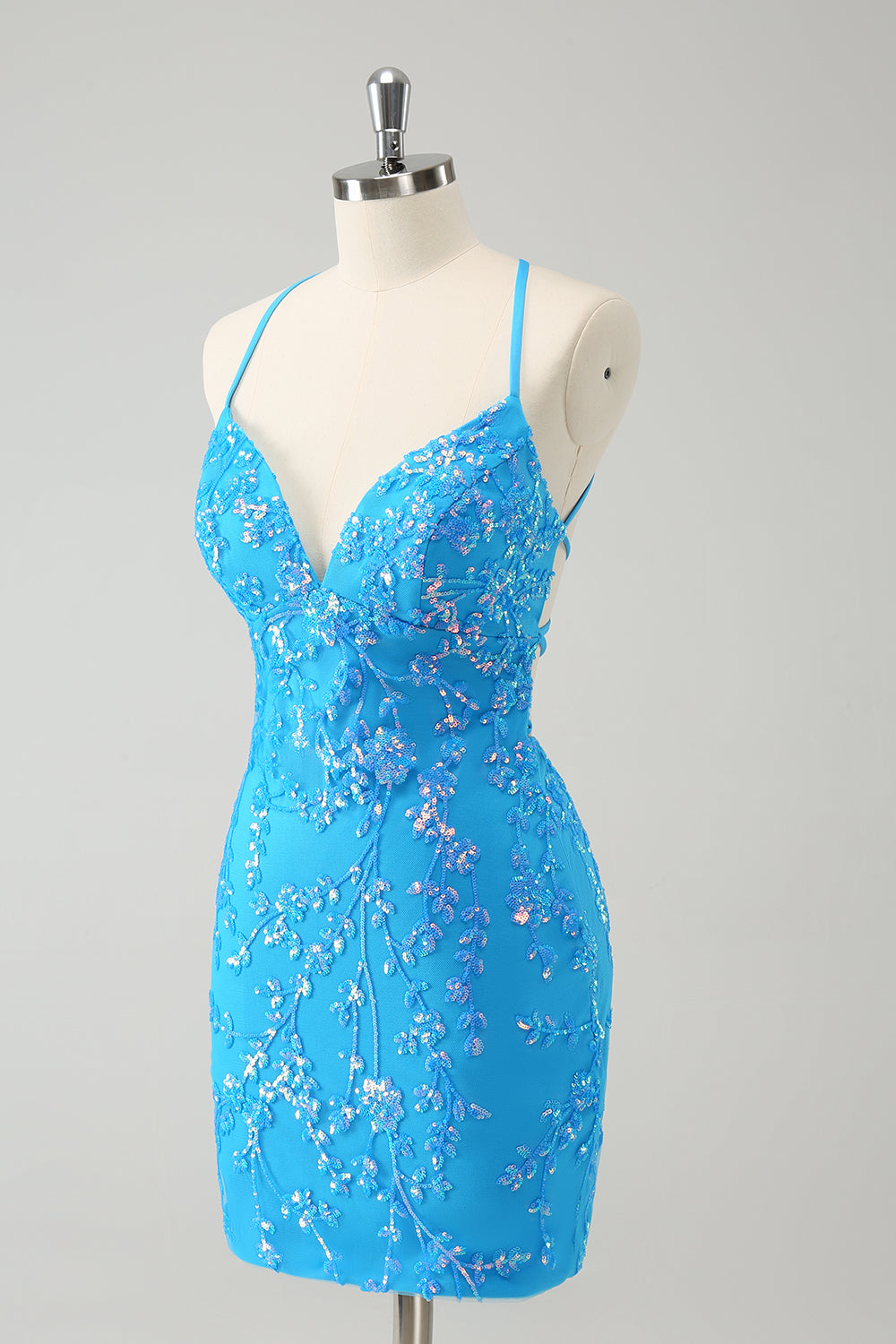 Wedtrend Women Sparkly Sky Blue Homecoming Dress with Lace-Up Back Tight Short Cocktail Dress with Sequins WEDTREND Wedtrend Women Sparkly Sky Blue Homecoming Dress with Lace-Up Back Tight Short Cocktail Dress with Sequins WEDTREND