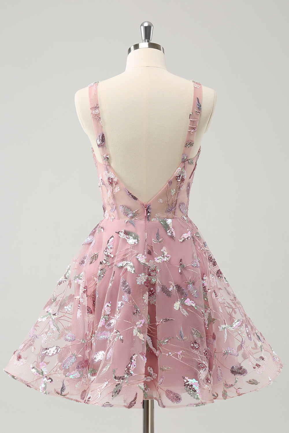 Wedtrend Women Blush Corset Homecoming Dress Spaghetti Straps A-Line Short Cocktail Dress with Sequins WEDTREND Wedtrend Women Blush Corset Homecoming Dress Spaghetti Straps A-Line Short Cocktail Dress with Sequins WEDTREND