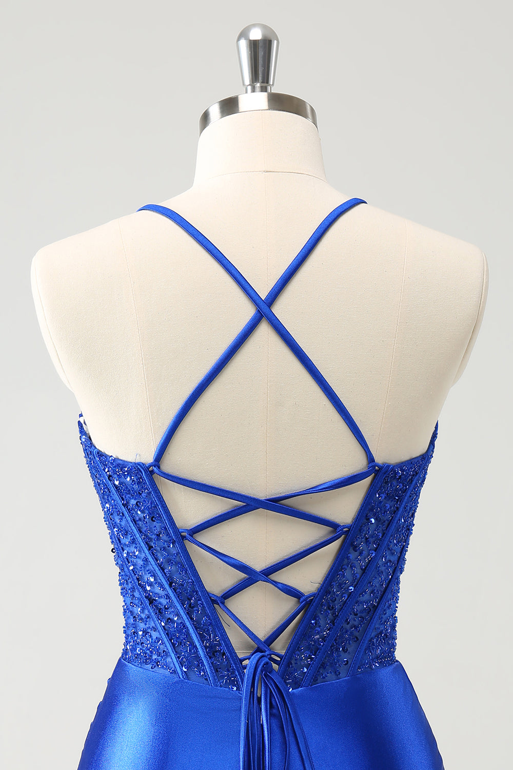 Wedtrend Women Sparkly Royal Blue Homecoming Dress with Lace Up Back Sequin Pleated Tight Corset Short Party Dress WEDTREND Wedtrend Women Sparkly Royal Blue Homecoming Dress with Lace Up Back Sequin Pleated Tight Corset Short Party Dress WEDTREND
