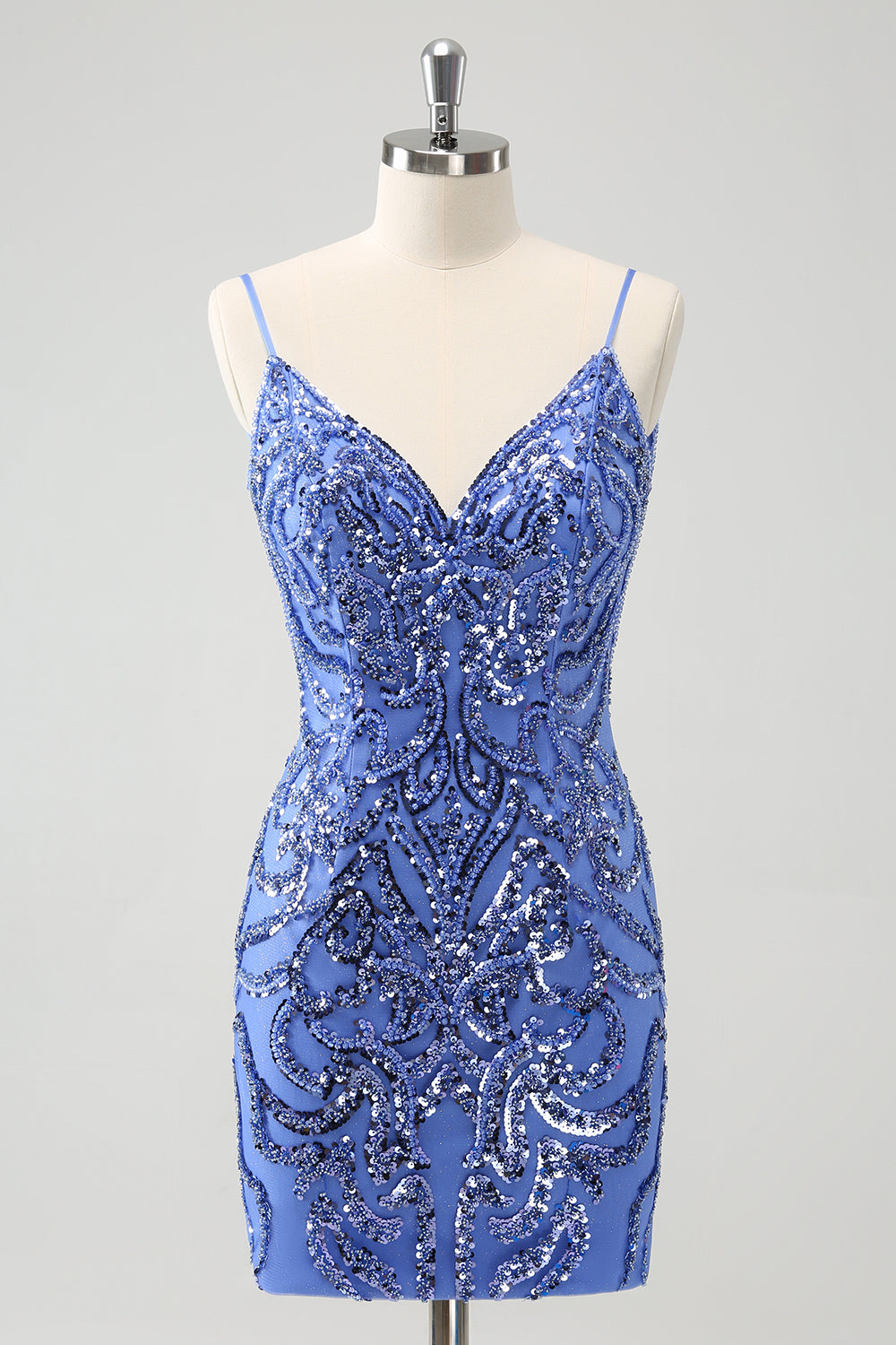 Wedtrend Women Sparkly Blue Tight Homecoming Dress Spaghetti Straps Sequin Short Prom Dress WEDTREND Wedtrend Women Sparkly Blue Tight Homecoming Dress Spaghetti Straps Sequin Short Prom Dress WEDTREND