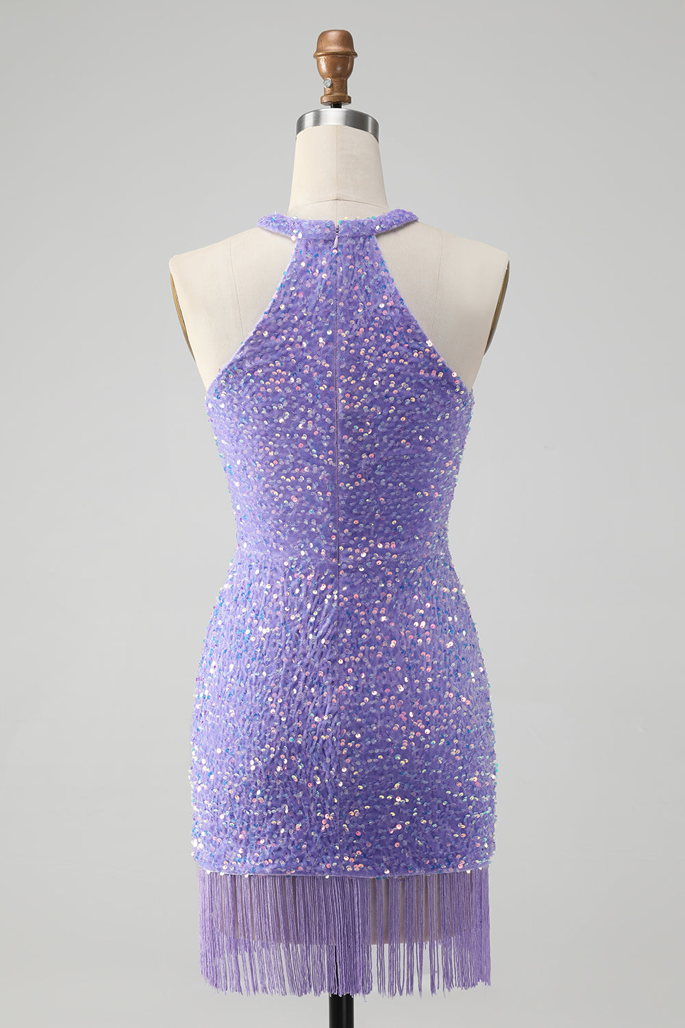 Wedtrend Women Glitter Lilac Sequin Tight Short Homecoming Dress with Tassels Spaghetti Straps Bodycon Mini Dress WEDTREND Wedtrend Women Glitter Lilac Sequin Tight Short Homecoming Dress with Tassels Spaghetti Straps Bodycon Mini Dress WEDTREND